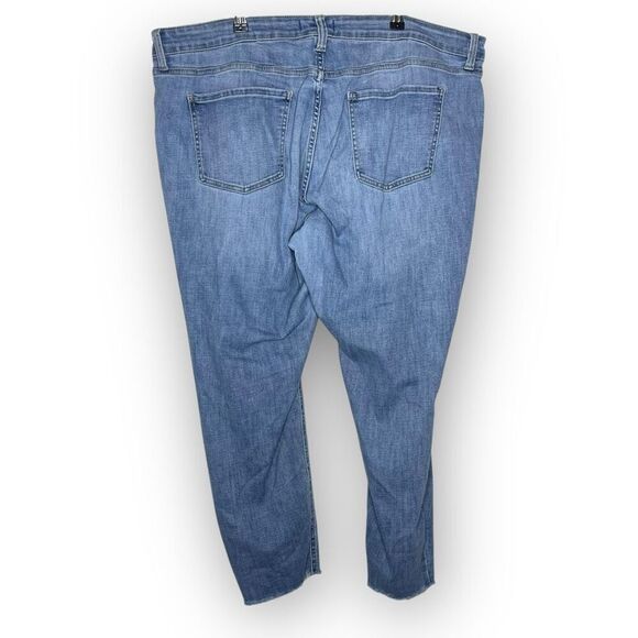 Studio Blue Jeans Distressed Skinny Mid Rise Light Wash Women’s Size 20W Plus - Picture 2 of 9